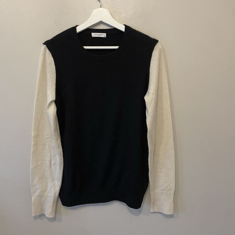 Equipment Femme Cashmere Pullover Sweater Sz M Colorblock